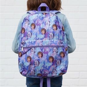 Disney Frozen Backpack Anna‎ Elsa Kids Girls School Backpack Purple Blue NWT